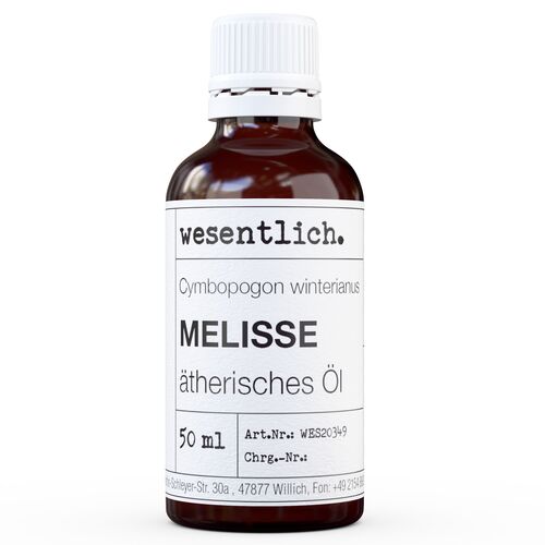 Melisse - ätherisches Öl von wesentlich. 50 ml, 50 ML, wesentlich.