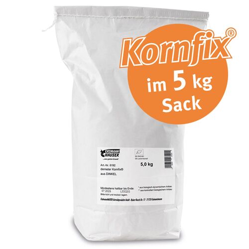 demeter Kornfix aus Dinkel im Sack, 5 kg, ErdmannHauser