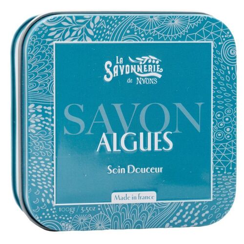 La Savonnerie de Nyons - Metallbox mit Seife - Algen, 155 g, La Savonnerie de Nyons