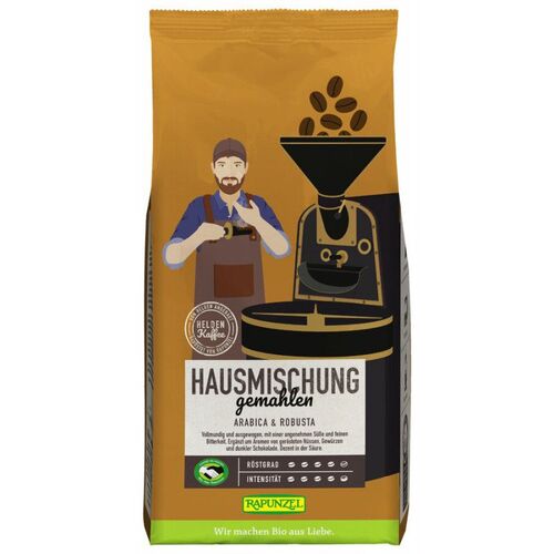 Rapunzel - Heldenkaffee Hausmischung, gemahlen, 500 g, RAPUNZEL