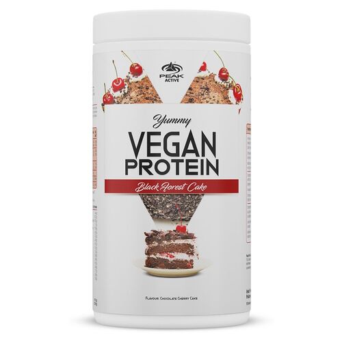 PEAK Yummy Vegan Protein - Geschmack Black Forest Cake, 0,45 kg, Peak
