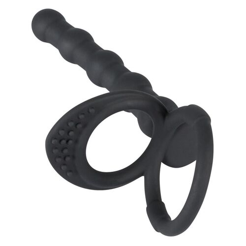 Penis-/Hodenring mit Analdildo | Paartoy | Black Velvets, 1 Stk., Black Velvets