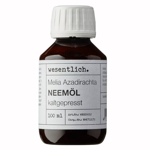 Neem&ouml;l kaltgepresst von wesentlich., 100 ml, wesentlich.