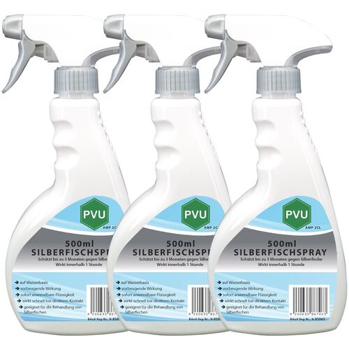 PVU Silberfischspray, 3x500 ml, PVU