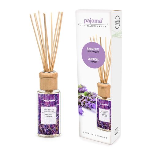 pajoma® Raumduft 100 ml inkl. Duftstäbchen, Lavendel, 100 ml, pajoma