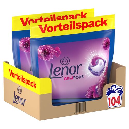 Lenor Waschmittel Allin1 PODS&reg; Amethyst Bl&uuml;tentraum, 104 Stk., Lenor