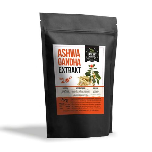Extrakt Manufaktur Ashwagandha Schlafbeere Extrakt Pulver, 100 g, Extrakt Manufaktur