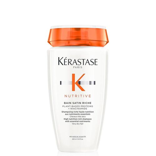 Kérastase Nutritive Bain Satin Riche High Nutrition Rich Shampoo 250 ml, 250 ML, Kérastase