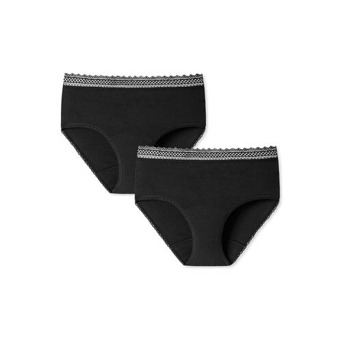 SCHIESSER Perioden-Panties - schwarz - Größe 42/44, 2 Stk., Schiesser