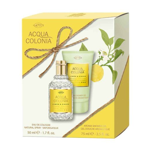 Acqua Colonia 4711 Lemon & Ginger Set - EdC + Shower Gel, 2 st, ACQUA COLONIA