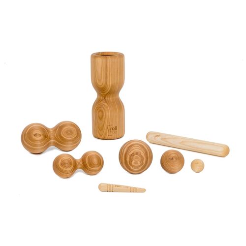 rollholz Faszienset 8-teilig Esche Made in Germany, 1 Stk., rollholz