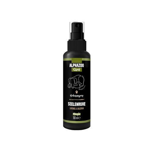 ALPHAZOO Seelenruhe Beruhigungsspray für Hunde I Beruhigungsmittel mit Baldrian, 100 ml, alphazoo