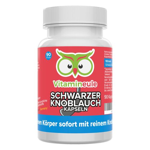 Schwarzer Knoblauch Kapseln - Vitamineule®, 90 Stk., Vitamineule