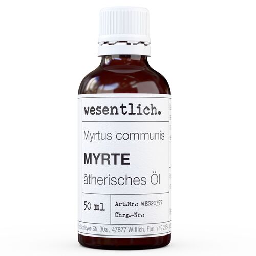 Myrte - ätherisches Öl von wesentlich., 50 ml, wesentlich.