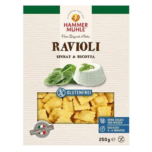 Hammermühle Ravioli Spinat & Ricotta glutenfrei 250 g, 250 G, Hammermühle