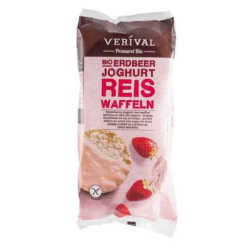 Verival Reiswaffeln Erdbeer-Joghurt glutenfrei, 100 g, Verival