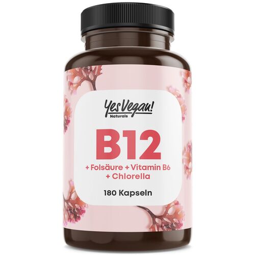 Yes Vegan® Vitamin B12 hochdosiert - Kapseln, 180 Stk., Yes Vegan