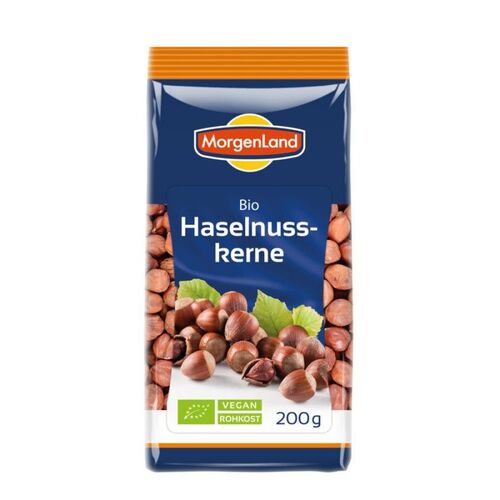 MorgenLand - Bio Haselnusskerne, 200 g, MorgenLand