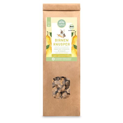 naftie Bio Birnen Knusper für Hunde, 150 g, naftie
