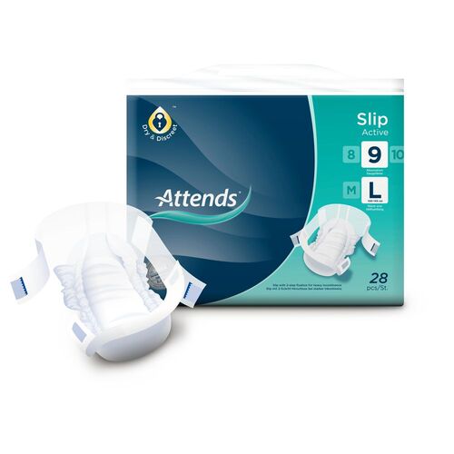 Attends Slip Active 9 Large (4x28 Stk.), 1 Stk., Attends