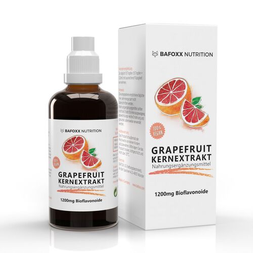BAFOXX Nutrition® Grapefruitkernextrakt Tropfen mit Vitamin C, 100 ml, BAFOXX Nutrition®