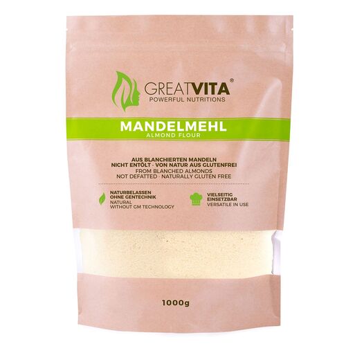 GreatVita Mandelmehl, 1000 g, GreatVita