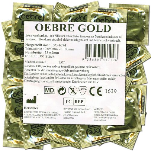 Oebre CLUB-Condom *Gold*, 100 st, Oebre