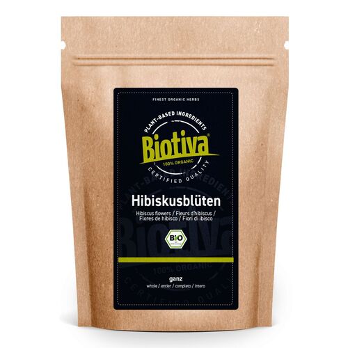 Biotiva Hibiskusblüten Tee Bio, 1000 g, Biotiva