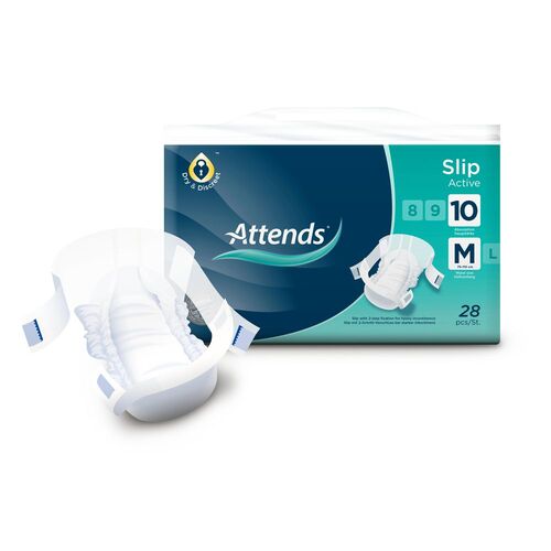 Attends Slip Active 10 Medium (4x28 Stk.), 1 Stk., Attends