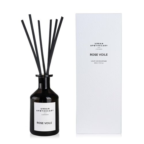 Urban Apothecary, Rose Voile Luxury Scented Diffuser, 200 ml, Urban Apothecary