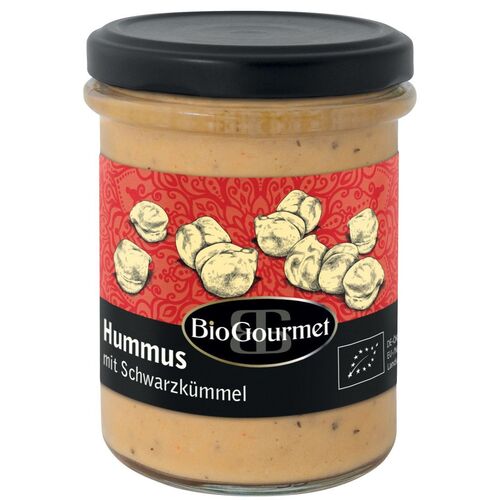 Hummus mit Schwarzkümmel, 0,18 kg, BioGourmet