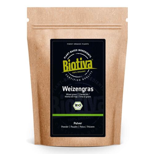 Biotiva Weizengras-Pulver Bio, 500 g, Biotiva