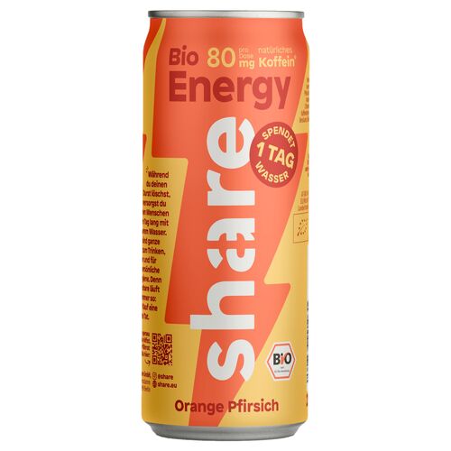 share Bio Energy Orange & Pfirsich in Alu Dose EW, 24x250 ml, share