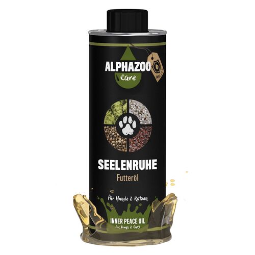 ALPHAZOO Seelenruhe Futter&ouml;l f&uuml;r Hunde und Katzen, 500 ml, alphazoo