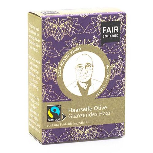 FAIR SQUARED Olive Hair Soap, 80 g, Fair Squared