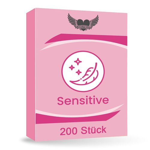 Lovelyness - Kondome Sensitiv Gefühlsecht extra Dünn, 200 Stk., Lovelyness