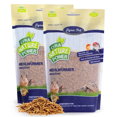 Lyra Pet® Mehlwürmer getrocknet, 2x5 kg, Lyra Pet