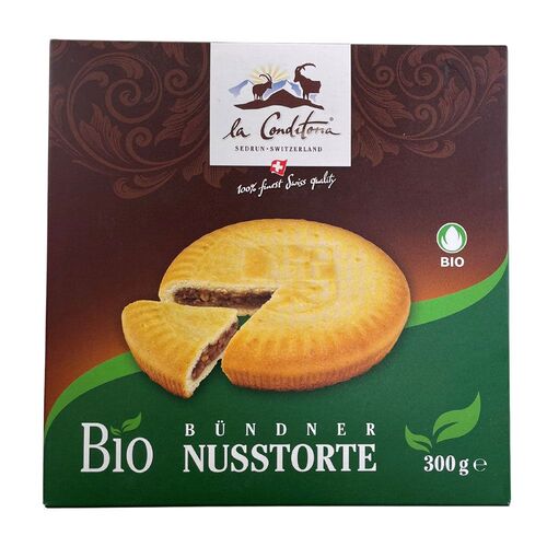 Bündner Nusstorte Bio, 0,3 kg, La Conditoria