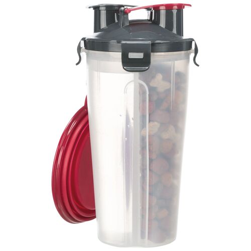Futter Wasserbehälter Kombi - Reisenäpfe - Reisenapf für Wasser und Trockenfutter, 1 Stk., Trixie
