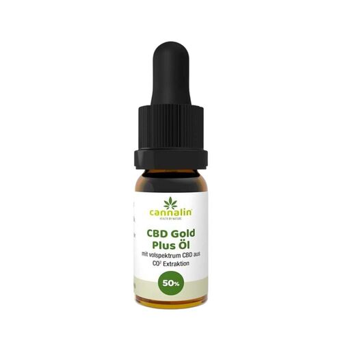 Cannalin - CBD Breitspektrum Gold Plus THC Frei 50% 10 ml Öl, 10 ML, Cannalin