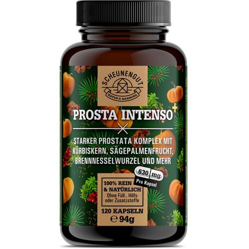 Scheunengut® PROSTA INTENSO+ - Kürbiskern, Sägepalme, afrikanischer Pflaumenbaum uvm, 120 Stk., Scheunengut