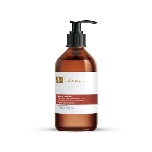 Dr Botanicals Moroccan Rose Hand & Body Moisturising Lotion, 500 ml, Dr. Botanicals