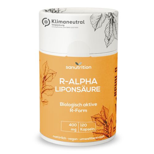 Sanutrition® - R-Alpha Liponsäure 400 mg 120 St Kapseln, 120 ST, Sanutrition