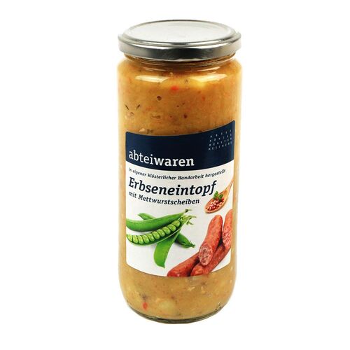 Erbseneintopf mit Mettwurstscheiben, 0,53 kg, Abtei K&ouml;nigsm&uuml;nster