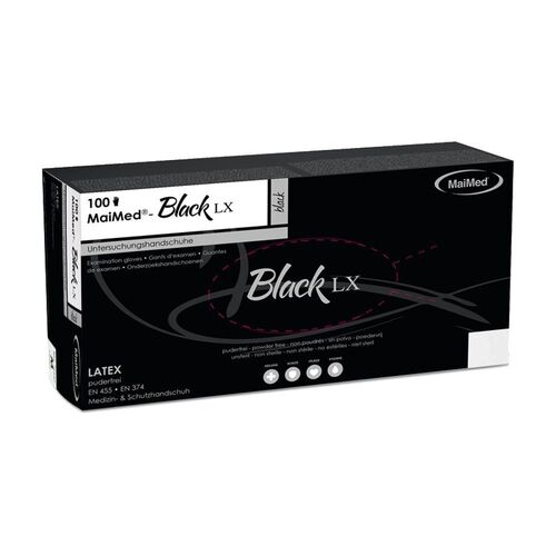 Maimed Black LX Latex schwarz M, 100 Stk., MaiMed
