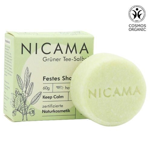 NICAMA Festes Shampoo Lemongras-Melisse 60g, 60 g, NICAMA