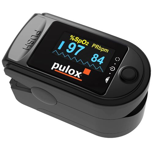 pulox - PO-200A Solo - Finger-Pulsoximeter - Schwarz, 1 Stk., pulox
