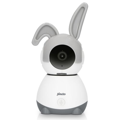 ALECTO WLAN-Babyphone weiß grau mit HD-Kamera gratis App Gegensprechfunktion, 1 Stk., Alecto