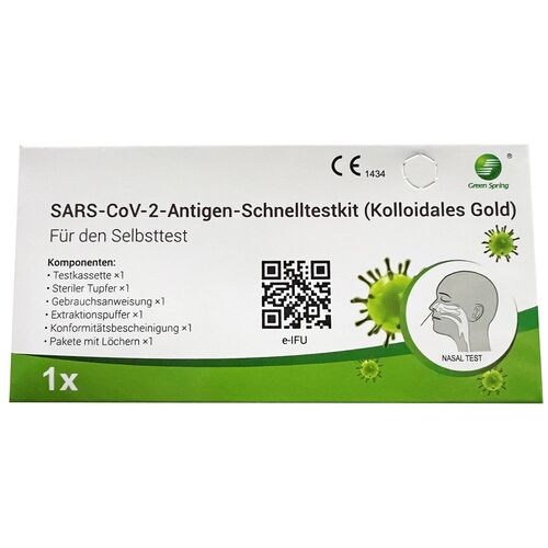 Green Spring COVID-19 Antigen Laientest (20 Stück), 20 Stk., Green Spring