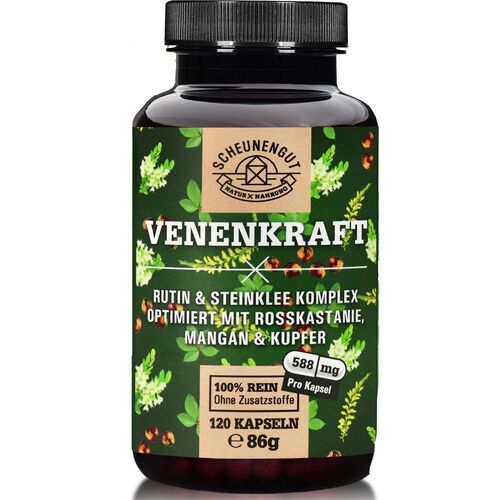Scheunengut® VENENKRAFT | Rutin Steinklee Komplex, 120 Stk., Scheunengut